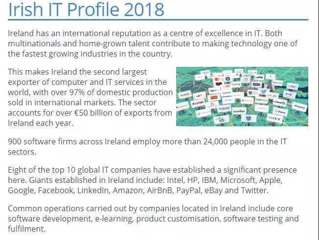 愛爾蘭IT行業(yè)人才需求持續(xù)高漲，計(jì)算機(jī)專業(yè)畢業(yè)生炙手可熱